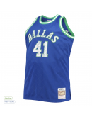 Men's Dallas Mavericks Dirk Nowitzki Mitchell & Ness Blue Big & Tall 1998/99 NBA 75th Anniversary Diamond Swingman Jersey