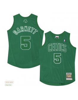 Men's Boston Celtics Kevin Garnett Mitchell & Ness Kelly Green 2012 Authentic Player Jersey