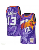 Men's Phoenix Suns Steve Nash Mitchell & Ness Purple 1996/97 Hardwood Classics Asian Heritage 6.0 Swingman Throwback Player Jersey