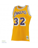 Men's Los Angeles Lakers Magic Johnson Mitchell & Ness Gold 1984/85 Hardwood Classics Swingman Jersey