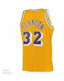 Men's Los Angeles Lakers Magic Johnson Mitchell & Ness Gold 1984/85 Hardwood Classics Swingman Jersey