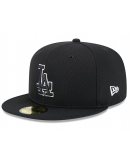 Men's Los Angeles Dodgers New Era Black 2025 MLB Clubhouse 59FIFTY Fitted Hat