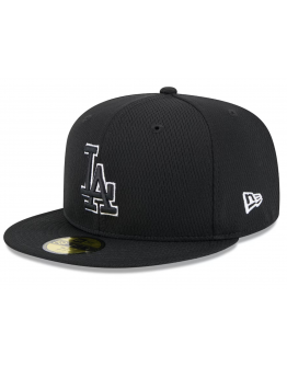 Men's Los Angeles Dodgers New Era Black 2025 MLB Clubhouse 59FIFTY Fitted Hat