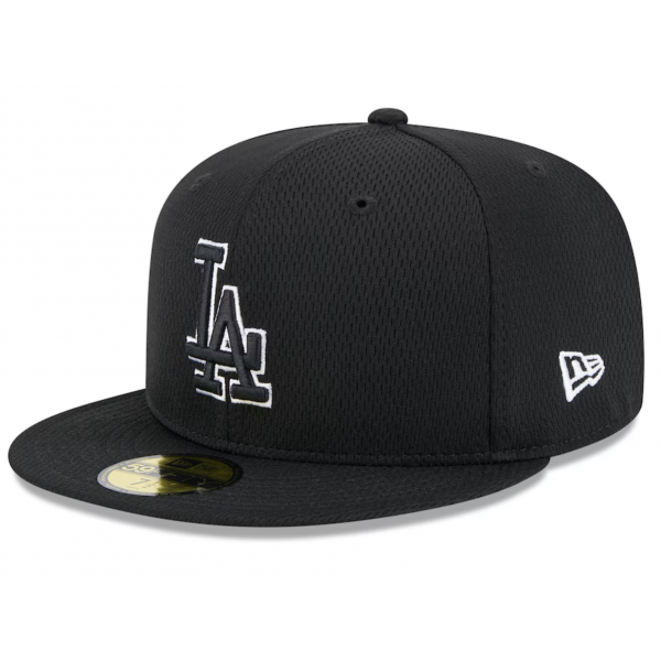 Men's Los Angeles Dodgers New Era Black 2025 MLB Clubhouse 59FIFTY Fitted Hat