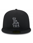 Men's Los Angeles Dodgers New Era Black 2025 MLB Clubhouse 59FIFTY Fitted Hat