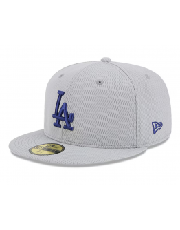 Men's Los Angeles Dodgers New Era Gray 2025 MLB Clubhouse 59FIFTY Fitted Hat