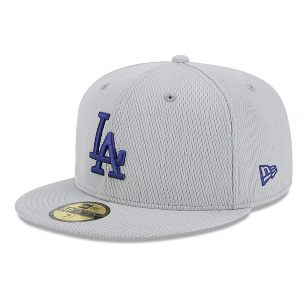 Men's Los Angeles Dodgers New Era Gray 2025 MLB Clubhouse 59FIFTY Fitted Hat