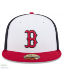 Men's Boston Red Sox New Era Navy/Red 2025 MLB Clubhouse 59FIFTY Fitted Hat