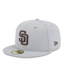 Men's San Diego Padres New Era Gray 2025 MLB Clubhouse 59FIFTY Fitted Hat