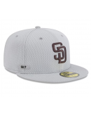 Men's San Diego Padres New Era Gray 2025 MLB Clubhouse 59FIFTY Fitted Hat