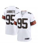 Men's Cleveland Browns Myles Garrett Nike White Away Game Jersey