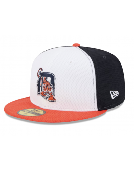 Men's Detroit Tigers New Era Navy/Orange 2025 MLB Clubhouse 59FIFTY Fitted Hat