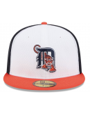 Men's Detroit Tigers New Era Navy/Orange 2025 MLB Clubhouse 59FIFTY Fitted Hat