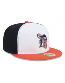 Men's Detroit Tigers New Era Navy/Orange 2025 MLB Clubhouse 59FIFTY Fitted Hat