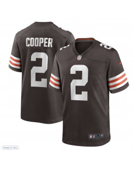 Men's Cleveland Browns Amari Cooper Nike Brown Player Game Jersey