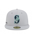 Men's Seattle Mariners New Era Gray 2025 MLB Clubhouse 59FIFTY Fitted Hat