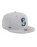 Men's Seattle Mariners New Era Gray 2025 MLB Clubhouse 59FIFTY Fitted Hat