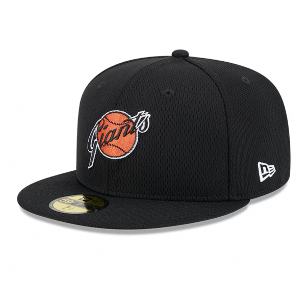 Men's San Francisco Giants New Era Black 2025 MLB Clubhouse 59FIFTY Fitted Hat