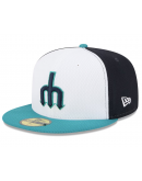 Men's Seattle Mariners New Era Navy/Aqua 2025 MLB Clubhouse 59FIFTY Fitted Hat