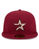 Men's Houston Astros New Era Red 2025 MLB Clubhouse 59FIFTY Fitted Hat