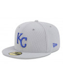 Men's Kansas City Royals New Era Gray 2025 MLB Clubhouse 59FIFTY Fitted Hat