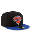 Men's New York Knicks New Era Black/Royal Official Team Color 2Tone 59FIFTY Fitted Hat