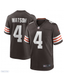 Men's Cleveland Browns Deshaun Watson Nike Brown Game Jersey