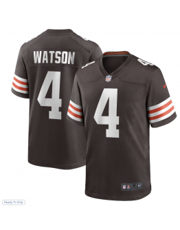 Men's Cleveland Browns Deshaun Watson Nike Brown Game Jersey