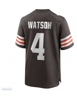 Men's Cleveland Browns Deshaun Watson Nike Brown Game Jersey