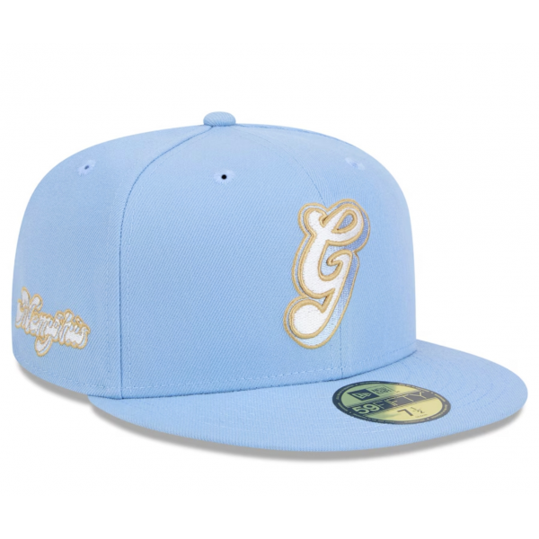 Men's Memphis Grizzlies New Era Light Blue 2024/25 City Edition Alternate 59FIFTY Fitted Hat