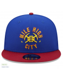 Men's Denver Nuggets New Era Blue/Red Jersey Hook Statement Edition 9FIFTY Snapback Hat