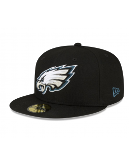 Men's Philadelphia Eagles New Era Black Super Bowl LIX Champions Side Patch 59FIFTY Fitted Hat