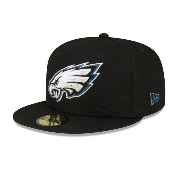 Men's Philadelphia Eagles New Era Black Super Bowl LIX Champions Side Patch 59FIFTY Fitted Hat