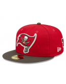 Men's Tampa Bay Buccaneers New Era Red/Pewter Super Bowl LV Letterman 59FIFTY Fitted Hat