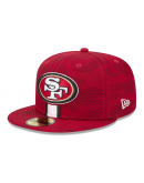 Men's San Francisco 49ers New Era Scarlet 2024 Sideline 59FIFTY Fitted Hat