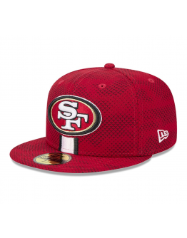 Men's San Francisco 49ers New Era Scarlet 2024 Sideline 59FIFTY Fitted Hat