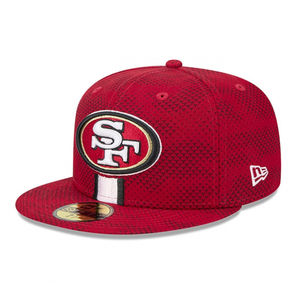 Men's San Francisco 49ers New Era Scarlet 2024 Sideline 59FIFTY Fitted Hat