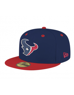 Men's Houston Texans New Era Red/Navy Flipside Two-Tone 59FIFTY Fitted Hat