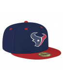 Men's Houston Texans New Era Red/Navy Flipside Two-Tone 59FIFTY Fitted Hat