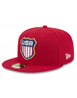 Men's USA New Era Navy 2025 4 Nations Face-Off 59FIFTY Fitted Hat