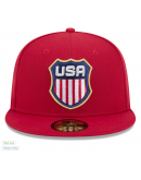 Men's USA New Era Navy 2025 4 Nations Face-Off 59FIFTY Fitted Hat