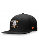 Men's Anaheim Ducks Fanatics Black Team Logo Fitted Hat