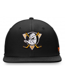 Men's Anaheim Ducks Fanatics Black Team Logo Fitted Hat