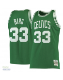 Men's Boston Celtics Larry Bird Mitchell & Ness White Hardwood Classics 1985/86 Swingman Jersey