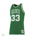 Men's Boston Celtics Larry Bird Mitchell & Ness White Hardwood Classics 1985/86 Swingman Jersey