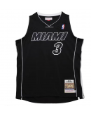 Men's Miami Heat Dwyane Wade Mitchell & Ness Black 2011/12 Hardwood Classics Authentic Jersey