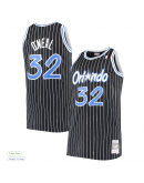 Men's Orlando Magic Shaquille O'Neal Mitchell & Ness Black Big & Tall Hardwood Classics Jersey