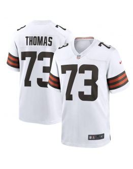 Men's Cleveland Browns Joe Thomas Nike White Retired Game Player Jersey