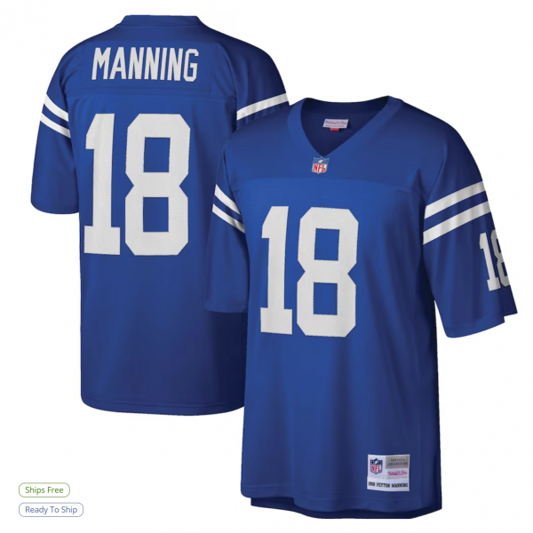 Men's Indianapolis Colts Peyton Manning Mitchell & Ness Royal Legacy Replica Jersey