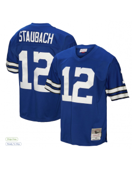 Men's Dallas Cowboys Roger Staubach Mitchell & Ness Royal Legacy Replica Jersey